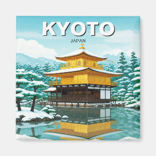 Kyoto Japan Travel Kinkakuji Golden Pavilion Magnet