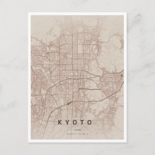 kyoto japan travel postcard