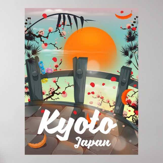 Kyoto Japan travel poster (Front)