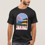 Kyoto Japan Travel Retro Travel Emblem T-Shirt<br><div class="desc">Kyoto vector art design. It's famous for its numerous classical Buddhist temples,  as well as gardens,  imperial palaces,  Shinto shrines and traditional wooden houses.</div>