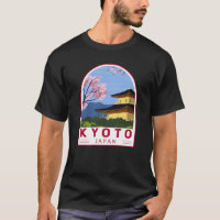 Kyoto Japan Travel Retro Travel Emblem