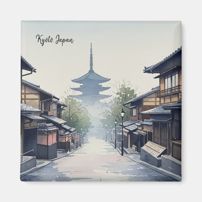 Kyoto Japan Travel Yasaka Shrine Magnet (Front)