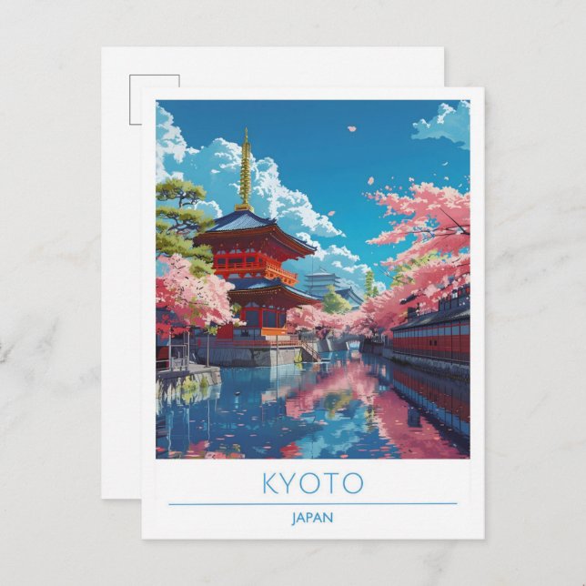 Kyoto Japan Vintage Travel  Postcard (Front/Back)