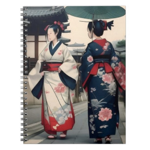 Kyoto Kimono Spring Walk Notebook