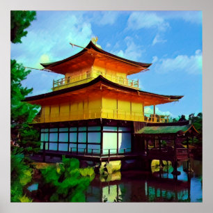 Kyoto - KINKAU - Golden Pavillion Poster