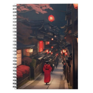 Kyoto Night Lanterns Notebook