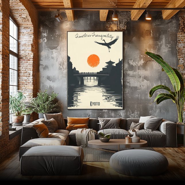 Kyoto Serenity - Temple Reflections Poster (Creator Uploaded)