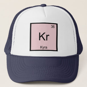 Kyra Name Chemistry Element Periodic Table Trucker Hat