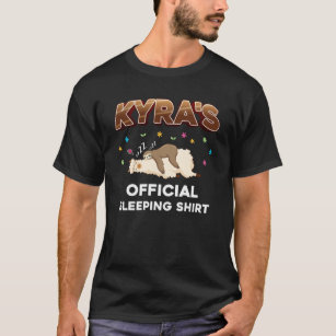 Kyra Name Gift Sleeping Shirt Sleep Napping