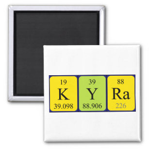 Kyra periodic table name magnet