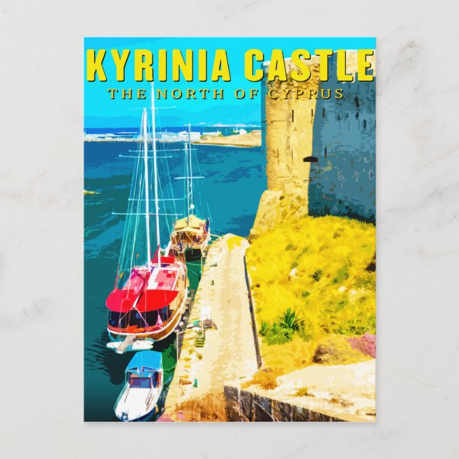 kyrenia castle - The north of cyprus  Holiday Postcard (Front)