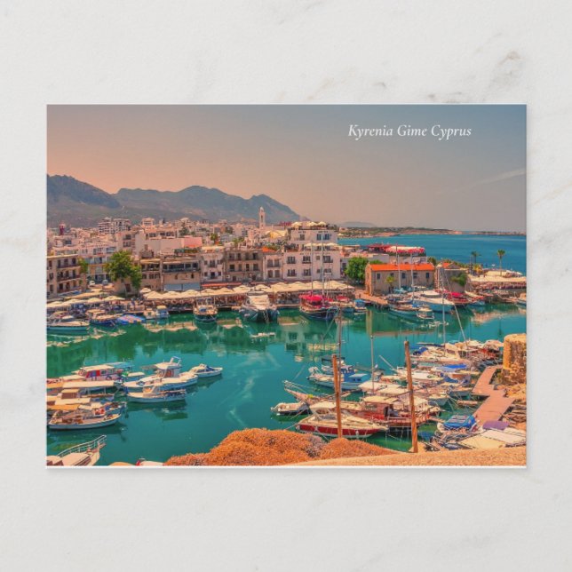 Kyrenia Girne Cyprus /Turkey Port Holiday Postcard (Front)