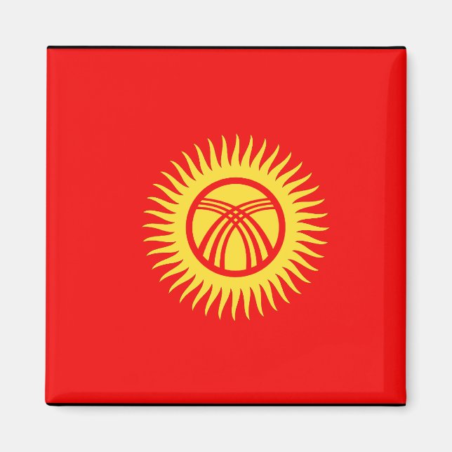 Kyrghyzstan Flag Magnet (Front)