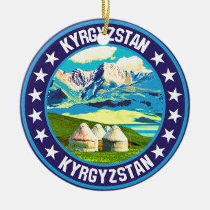 Kyrgyzstan                                         ceramic ornament