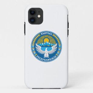 Kyrgyzstan country coat arms symbol emblem flag iPhone 11 case
