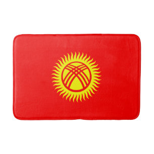 Kyrgyzstan Flag Bath Mat