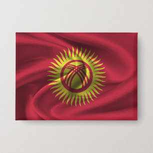 Kyrgyzstan Flag Button