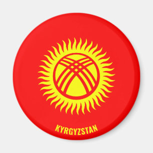 Kyrgyzstan Flag Charming Patriotic Magnet
