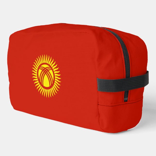 Kyrgyzstan flag dopp kit (Left Corner)