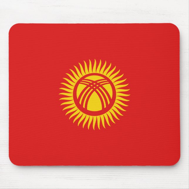 Kyrgyzstan Flag Mousepad (Front)