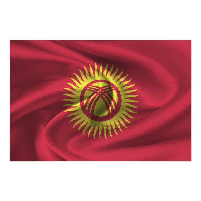 Kyrgyzstan Flag Photo Print (Front)