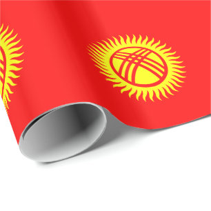 Kyrgyzstan Flag Wrapping Paper