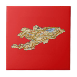 Kyrgyzstan Map Tile