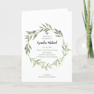 Kyriakos Greek Orthodox Church Baptism Program