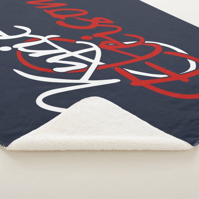 Kyrie Eleison Sherpa Blanket (3/4)