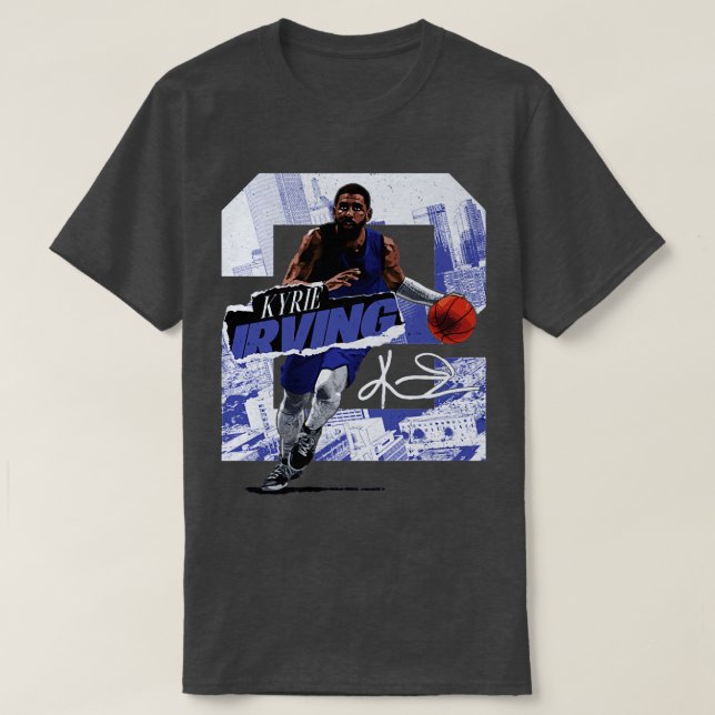 Kyrie Irving Dallas Rough TShirt 1 (Design Front)