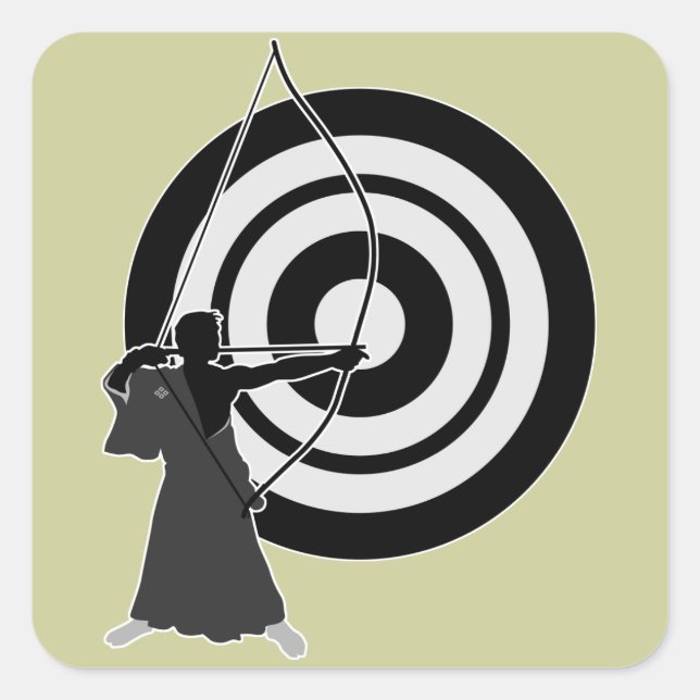 Kyudo3 Square Sticker (Front)