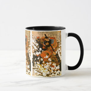 Kyusempo Sakucho Black Stallion Kuniyoshi Fine Art Mug