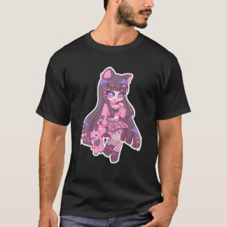 Kyuuchandesu Neko Emo Girl Cat Alt Girl Aesthetic T-Shirt