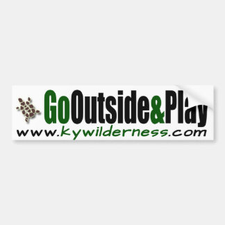 KYWilderness Go Outside & Play Bumper Sticker