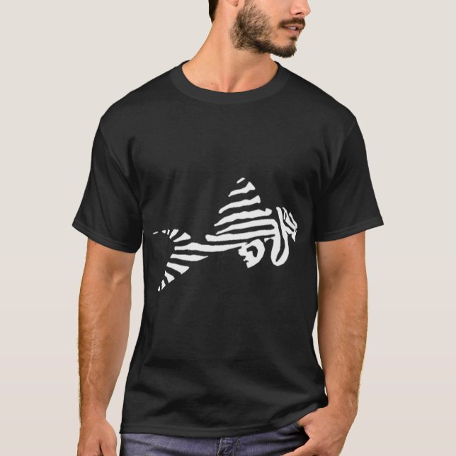 L046 Zebra Pleco T-Shirt (Front)