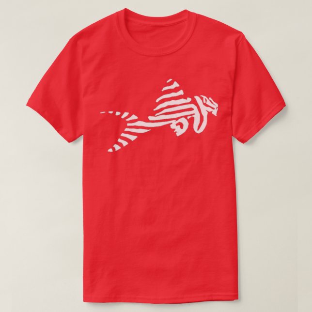 L046 Zebra Pleco T-Shirt (Design Front)