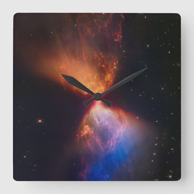 L1527 and Protostar - James Webb Telescope Square Wall Clock (Front)