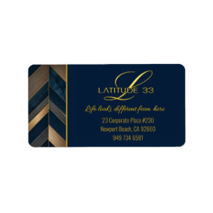 L33 signature Herringbone planks design Label