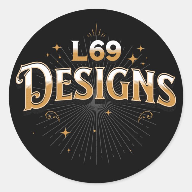  L69 DESIGNS logo Sticker (Front)