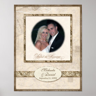 L743 11x14 Wedding Gift Personalised w Photograph Poster