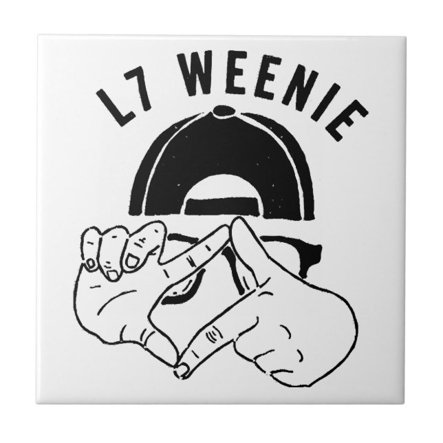 L7 Weenie Ceramic Tile (Front)