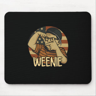 L7 Weenie Funny Baseball Usa Mouse Pad