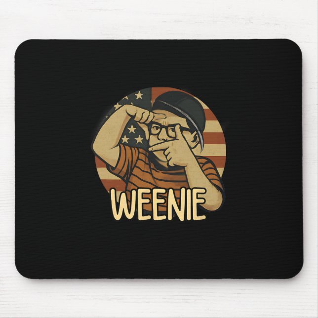 L7 Weenie Funny Baseball Usa  Mouse Pad (Front)