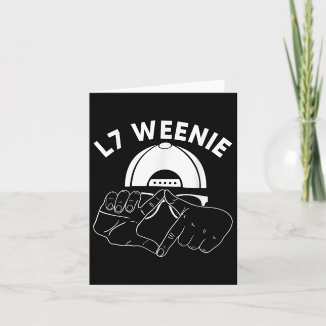 L7 Weenie Loser Hands Funny 90s Baseball Softball  Card (Front)