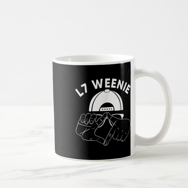 L7 Weenie Loser Hands Funny 90s Baseball Softball  Coffee Mug (Right)