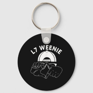 L7 Weenie Loser Hands Funny 90s Baseball Softball Key Ring