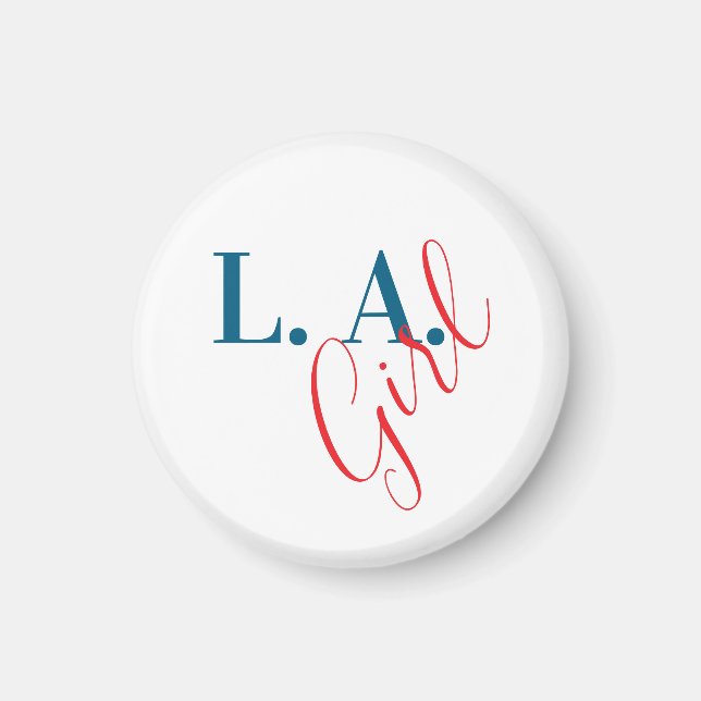 L. A. Girl Los Angeles Modern Minimalist Plain Magnet (Front)