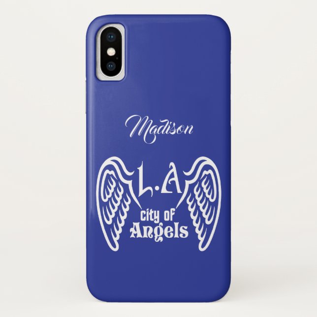L.A. Wings custom name & colour phone cases (Back)