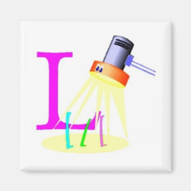 L - Alphabet Magnet (Front)