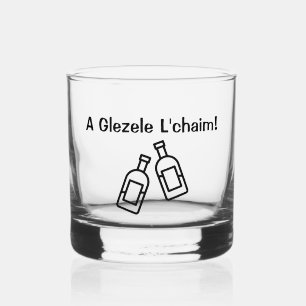 L’Chaim – Yiddish Style Design Whiskey Glass